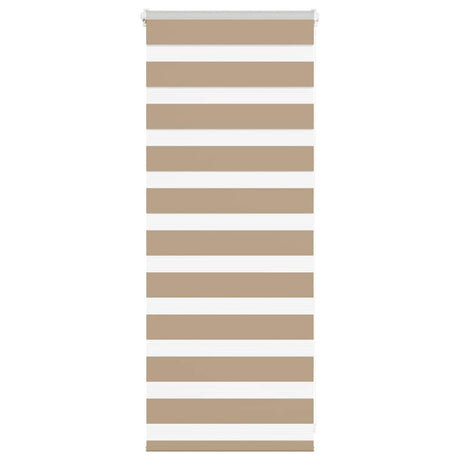 VidaXL zebragardin 55x100 cm stofbredde 50,9 cm polyester sandbrun