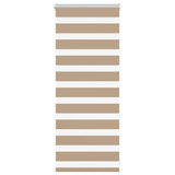 VidaXL zebragardin 60x100 cm stofbredde 55,9 cm polyester sandbrun