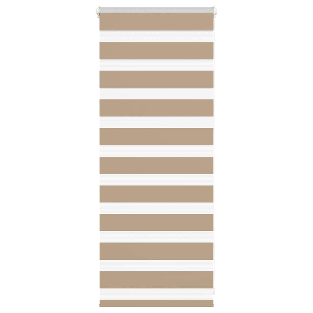 VidaXL zebragardin sandbrun 65x100 cm stofbredde 60,9 cm polyester