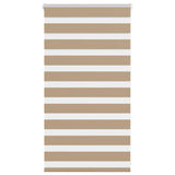 VidaXL zebragardin 85x100 cm stofbredde 80,9 cm polyester sandbrun