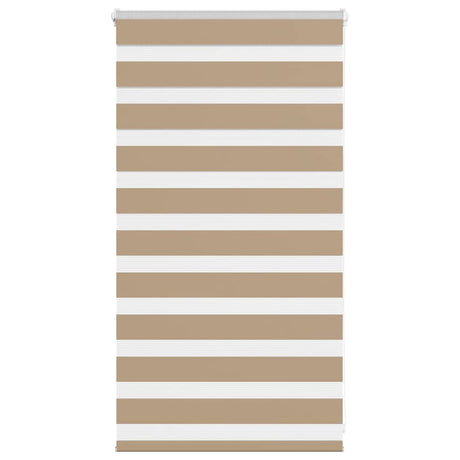 VidaXL zebragardin 85x100 cm stofbredde 80,9 cm polyester sandbrun