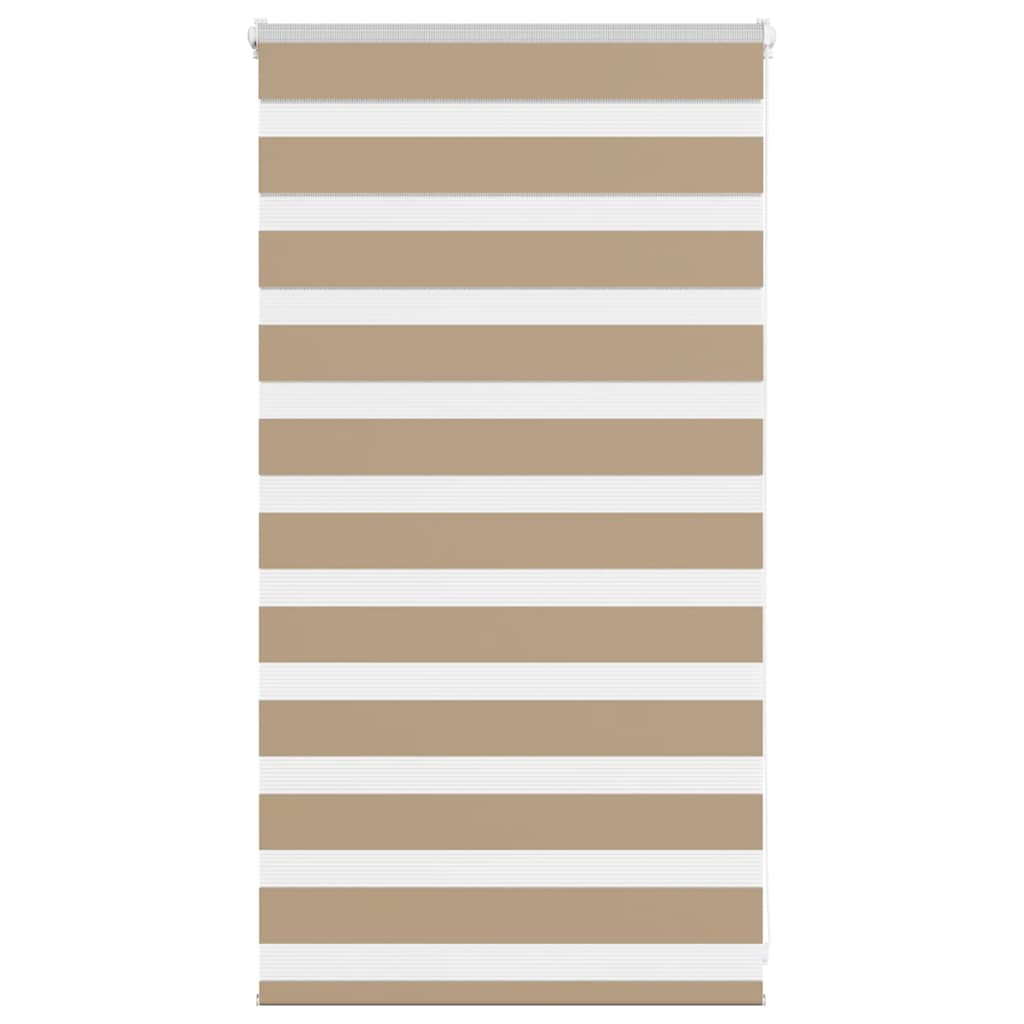 VidaXL zebragardin 90x100 cm stofbredde 85,9 cm polyester sandbrun