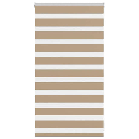 VidaXL zebragardin 90x100 cm stofbredde 85,9 cm polyester sandbrun