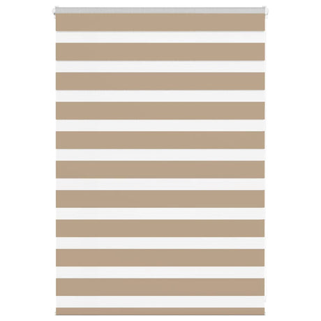 VidaXL zebragardin 95x100 cm stofbredde 90,9 cm polyester sandbrun
