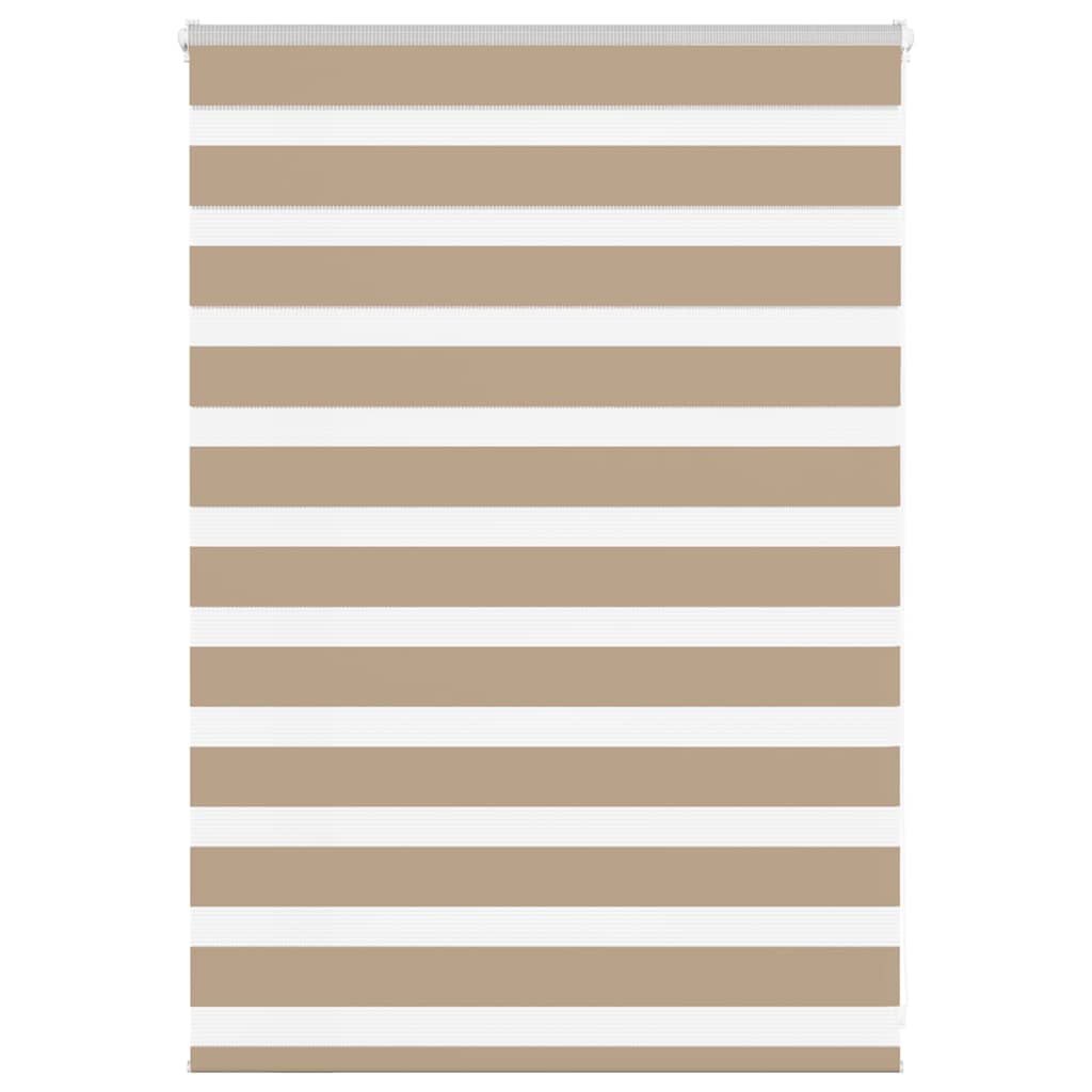 VidaXL zebragardin 95x100 cm stofbredde 90,9 cm polyester sandbrun