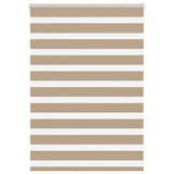 VidaXL zebragardin 95x100 cm stofbredde 90,9 cm polyester sandbrun