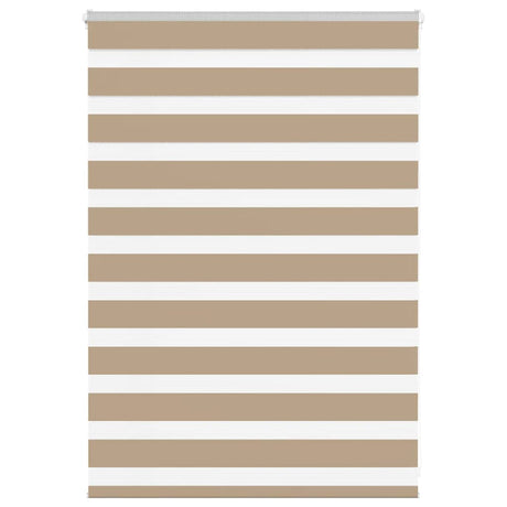 VidaXL zebragardin 115x100 cm stofbredde 110,9 cm polyester sandbrun