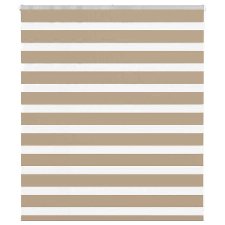 VidaXL zebragardin 120x100 cm stofbredde 115,9 cm polyester sandbrun