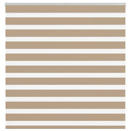 VidaXL zebragardin 140x100 cm stofbredde 135,9 cm polyester sandbrun