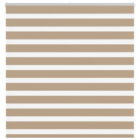 VidaXL zebragardin 150x100 cm stofbredde 145,9 cm polyester sandbrun