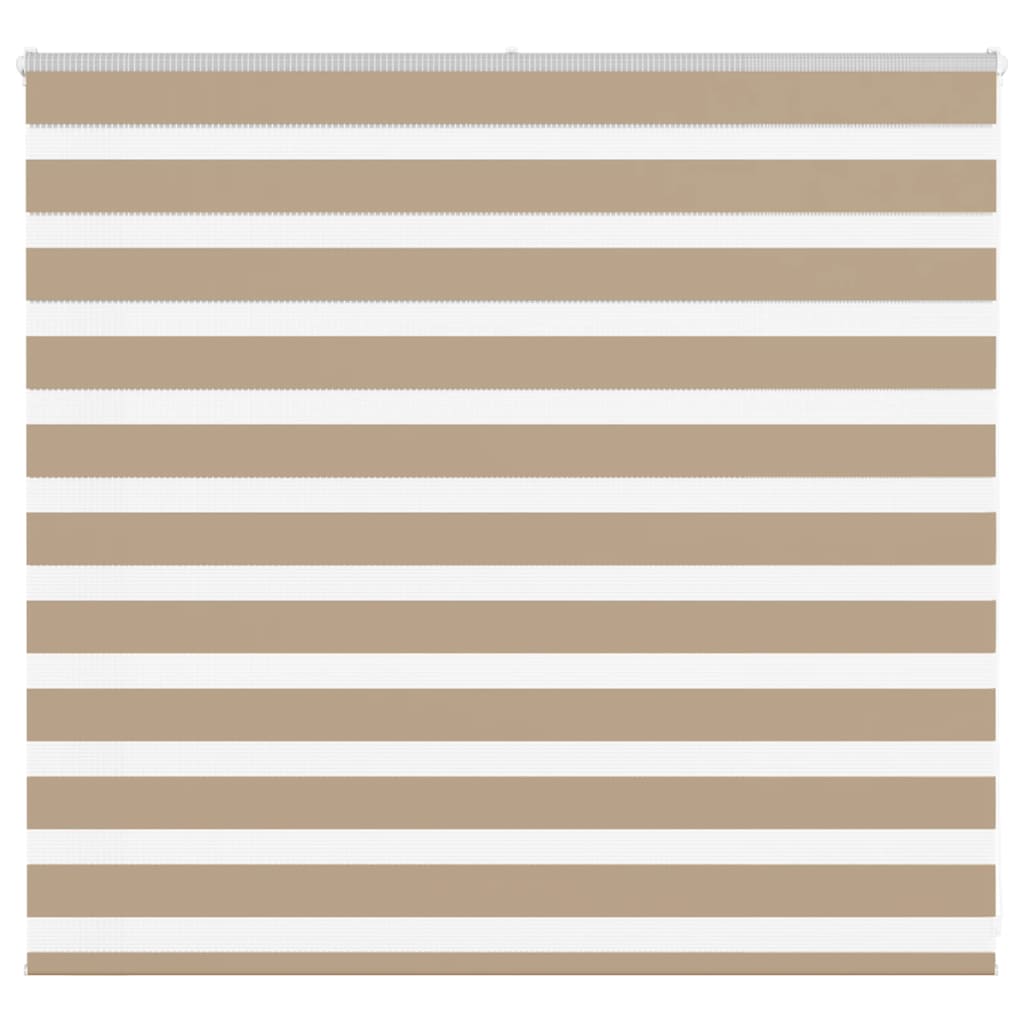 VidaXL zebragardin 155x100 cm stofbredde 150,9 cm polyester sandbrun
