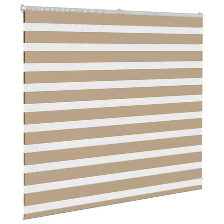 VidaXL zebragardin 160x100 cm stofbredde 155,9 cm polyester sandbrun