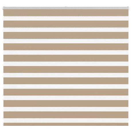 VidaXL zebragardin 165x100 cm stofbredde 160,9 cm polyester sandbrun