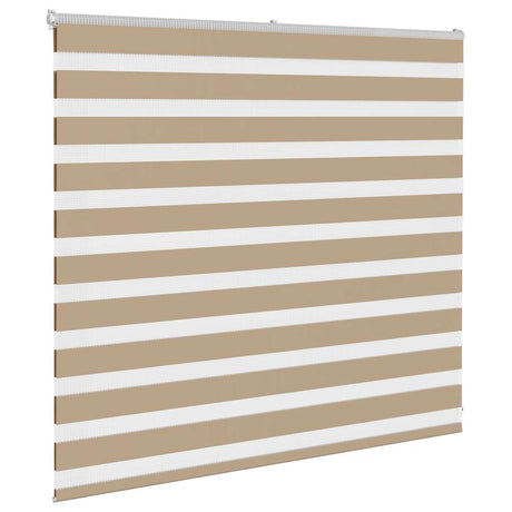 VidaXL zebragardin 165x100 cm stofbredde 160,9 cm polyester sandbrun