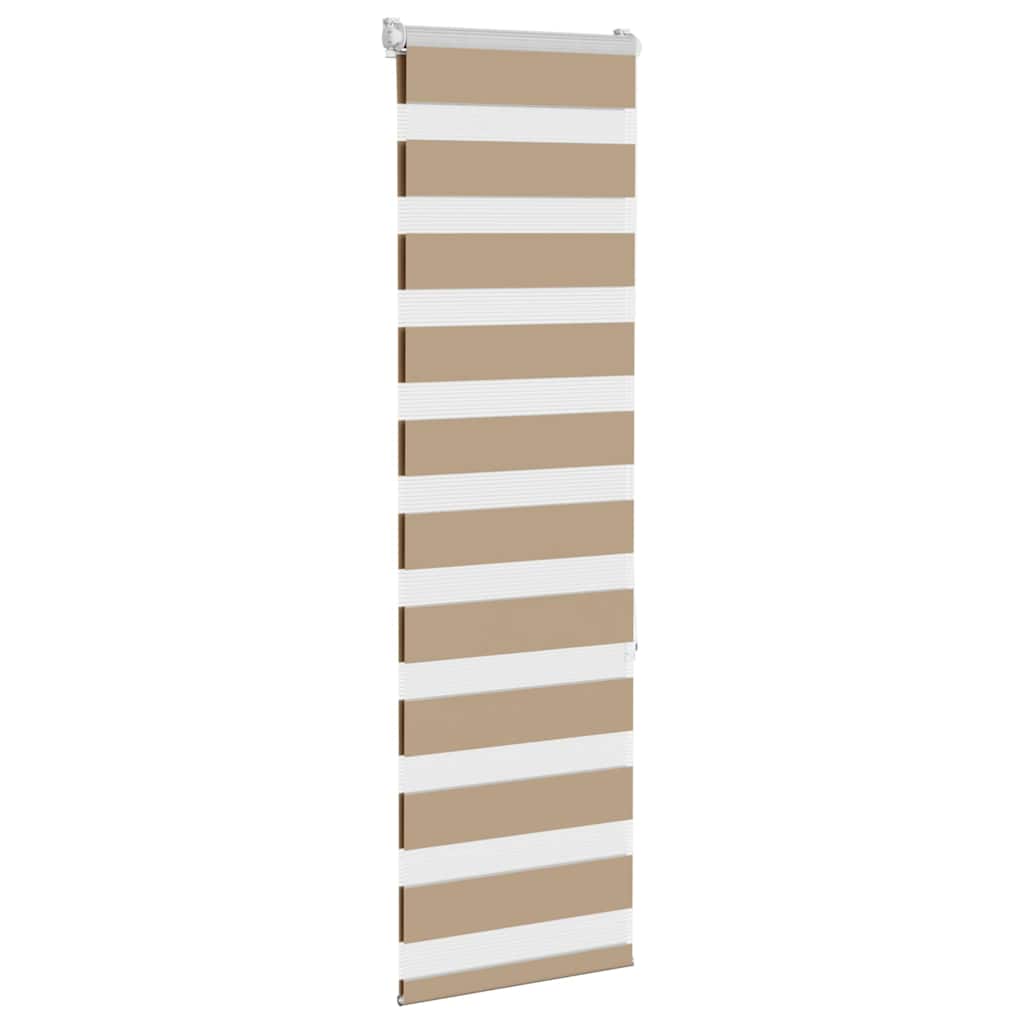 VidaXL zebragardin 40x150 cm stofbredde 35,9 cm polyester sandbrun