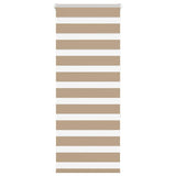 VidaXL zebragardin 60x150 cm stofbredde 55,9 cm polyester sandbrun