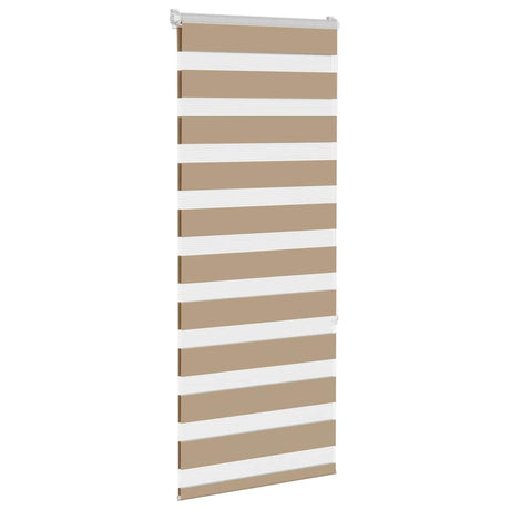 VidaXL zebragardin 60x150 cm stofbredde 55,9 cm polyester sandbrun