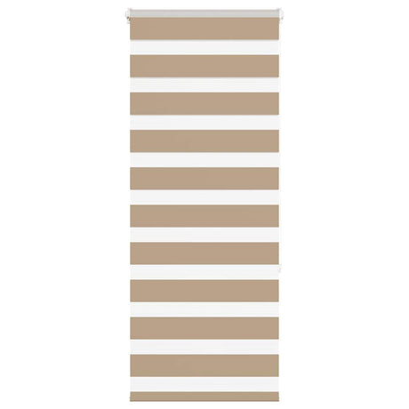 VidaXL zebragardin sandbrun 65x150 cm stofbredde 60,9 cm polyester
