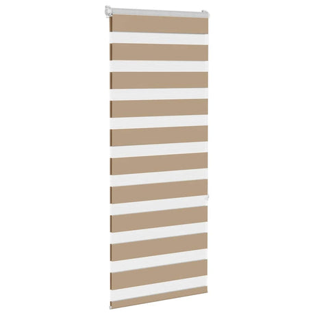 VidaXL zebragardin sandbrun 65x150 cm stofbredde 60,9 cm polyester