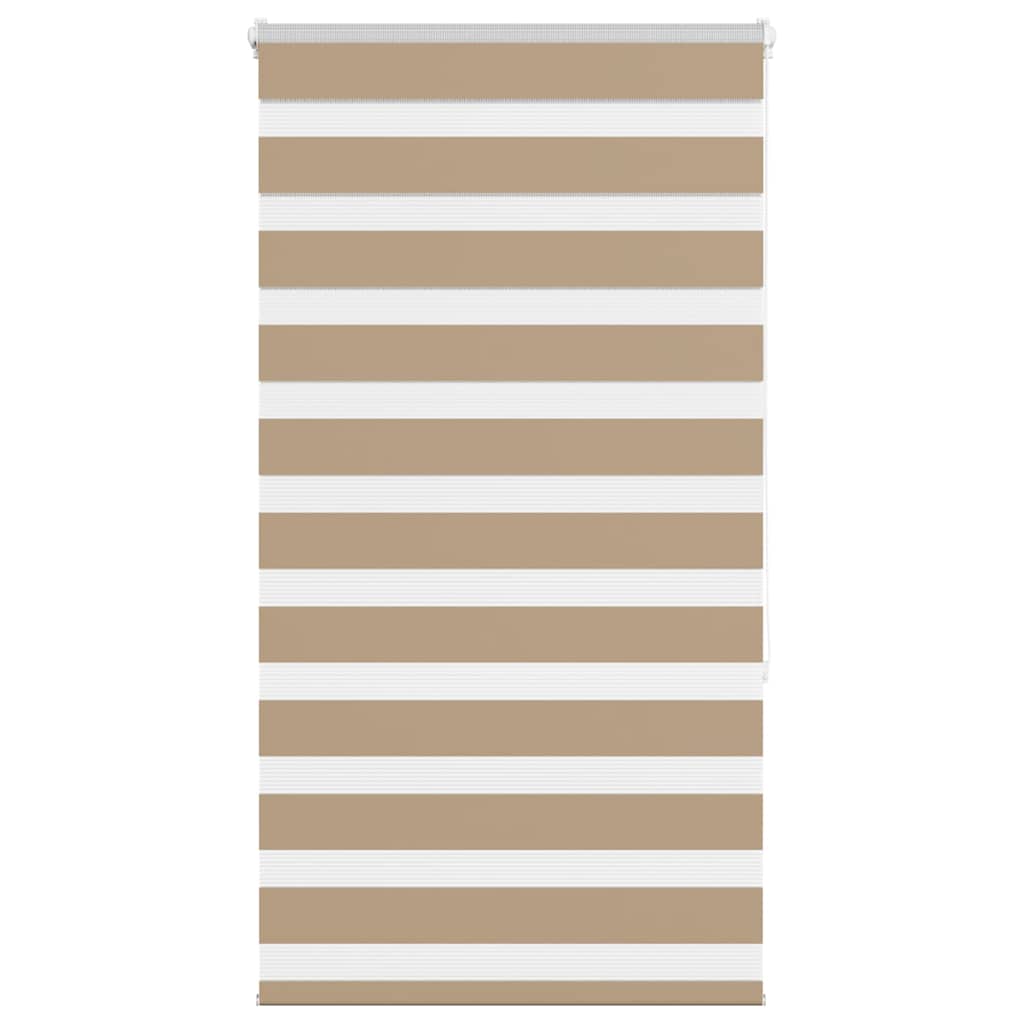 VidaXL zebragardin 85x150 cm stofbredde 80,9 cm polyester sandbrun