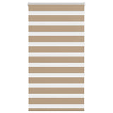 VidaXL zebragardin 90x150 cm stofbredde 85,9 cm polyester sandbrun