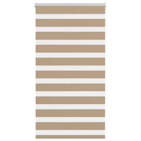 VidaXL zebragardin 90x150 cm stofbredde 85,9 cm polyester sandbrun