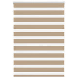 VidaXL zebragardin 95x150 cm stofbredde 90,9 cm polyester sandbrun
