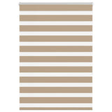 VidaXL zebragardin 105x150 cm stofbredde 100,9 cm polyester sandbrun