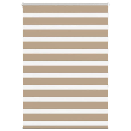 VidaXL zebragardin 110x150 cm stofbredde 105,9 cm polyester sandbrun