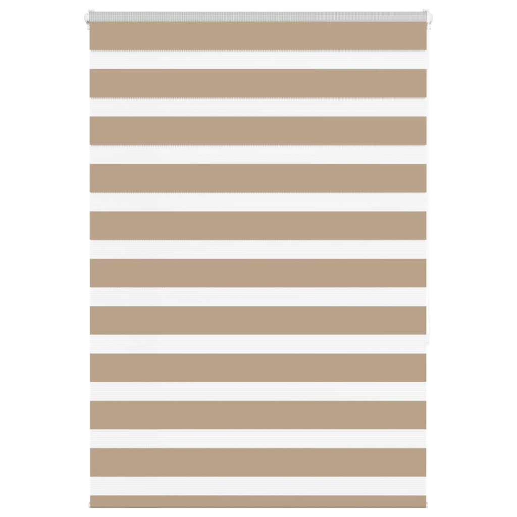 VidaXL zebragardin 115x150 cm stofbredde 110,9 cm polyester sandbrun