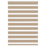 VidaXL zebragardin 115x150 cm stofbredde 110,9 cm polyester sandbrun