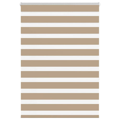 VidaXL zebragardin 115x150 cm stofbredde 110,9 cm polyester sandbrun