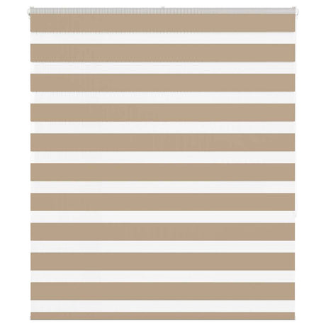 VidaXL zebragardin 120x150 cm stofbredde 115,9 cm polyester sandbrun