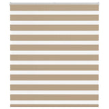 VidaXL zebragardin 130x150 cm stofbredde 125,9 cm polyester sandbrun