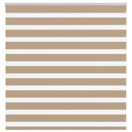 VidaXL zebragardin 140x150 cm stofbredde 135,9 cm polyester sandbrun