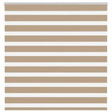 VidaXL zebragardin 145x150 cm stofbredde 140,9 cm polyester sandbrun