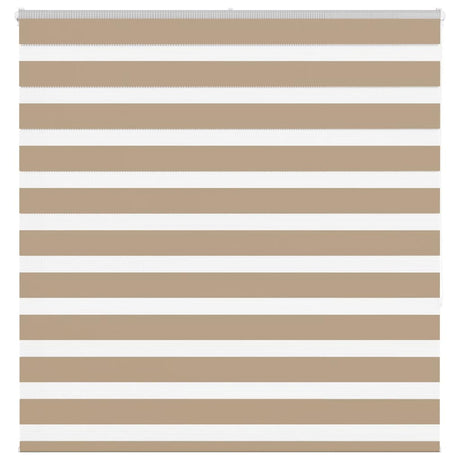 VidaXL zebragardin 145x150 cm stofbredde 140,9 cm polyester sandbrun