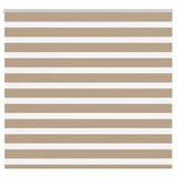 VidaXL zebragardin 160x150 cm stofbredde 155,9 cm polyester sandbrun