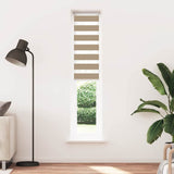 VidaXL zebragardin 40x200 cm stofbredde 35,9 cm polyester sandbrun