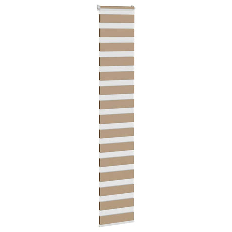 VidaXL zebragardin 40x200 cm stofbredde 35,9 cm polyester sandbrun