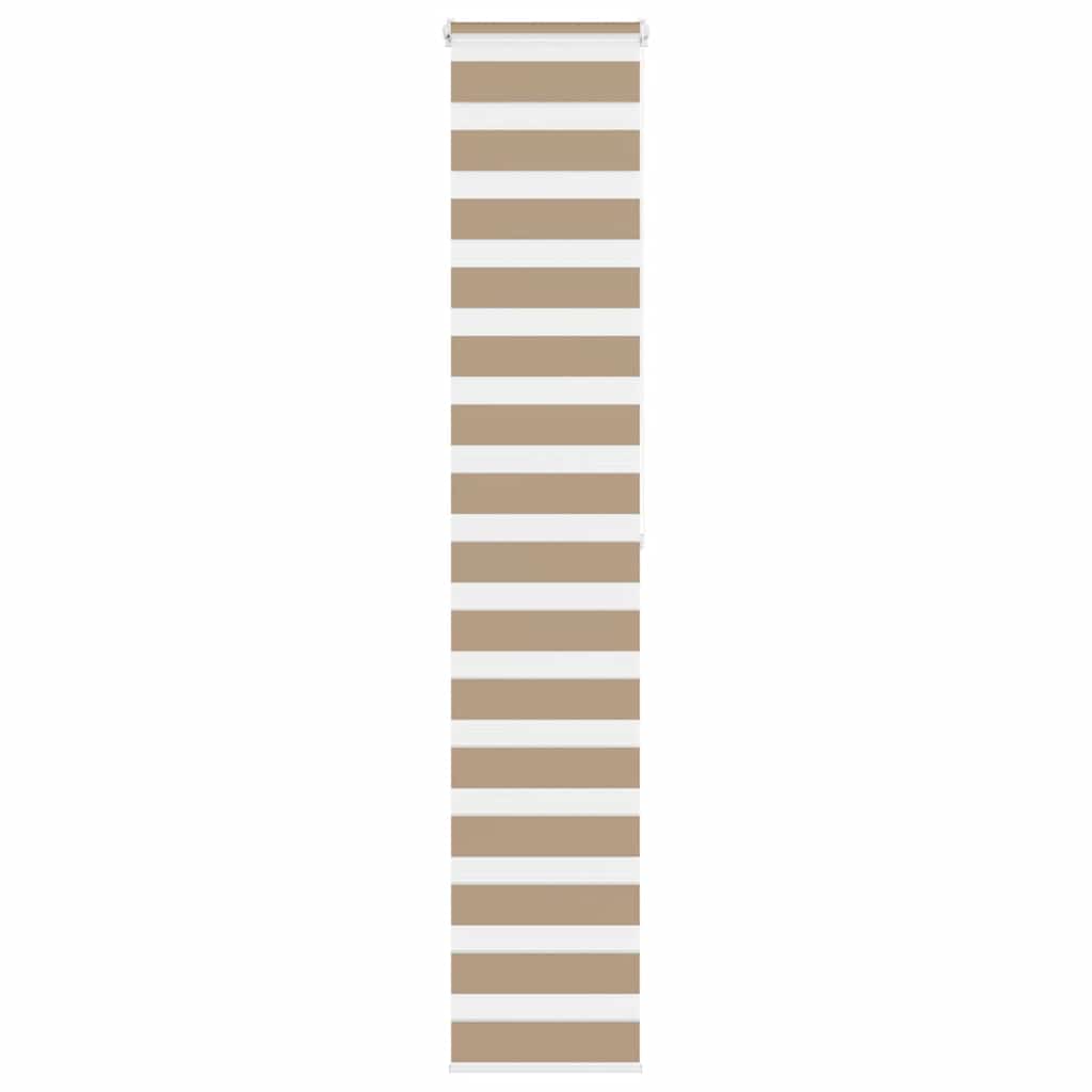 VidaXL zebragardin 45x200 cm stofbredde 40,9 cm polyester sandbrun