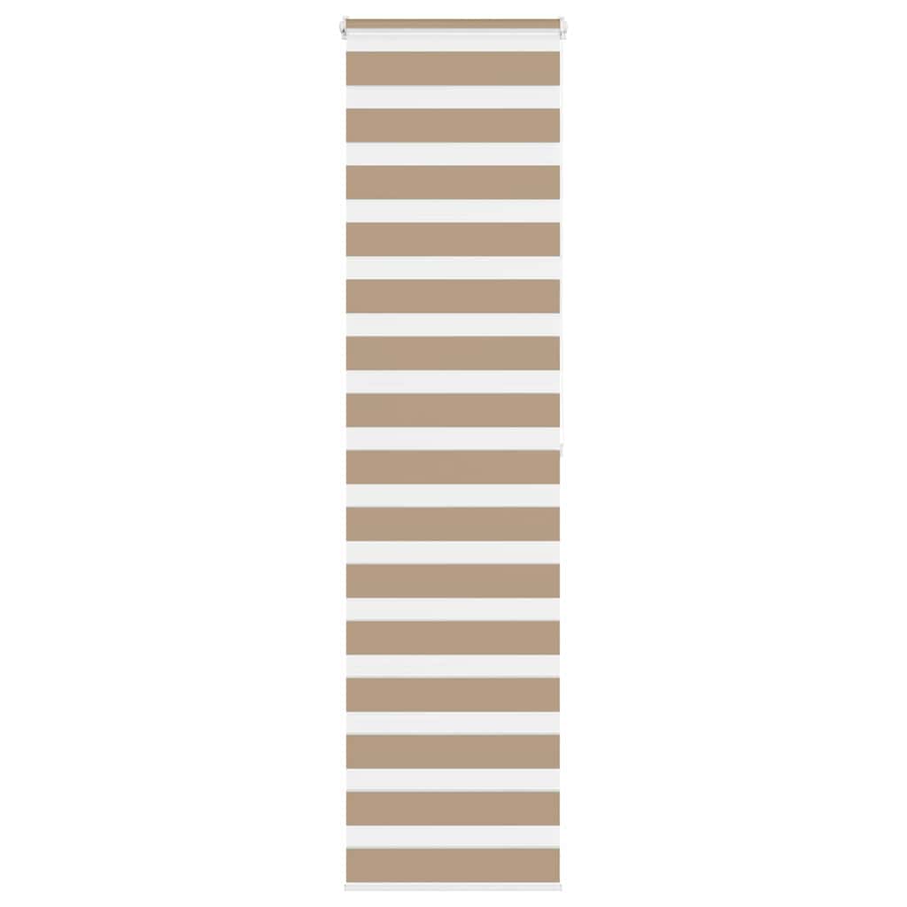 VidaXL zebragardin 55x200 cm stofbredde 50,9 cm polyester sandbrun