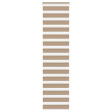 VidaXL zebragardin 55x200 cm stofbredde 50,9 cm polyester sandbrun