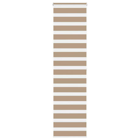 VidaXL zebragardin 55x200 cm stofbredde 50,9 cm polyester sandbrun