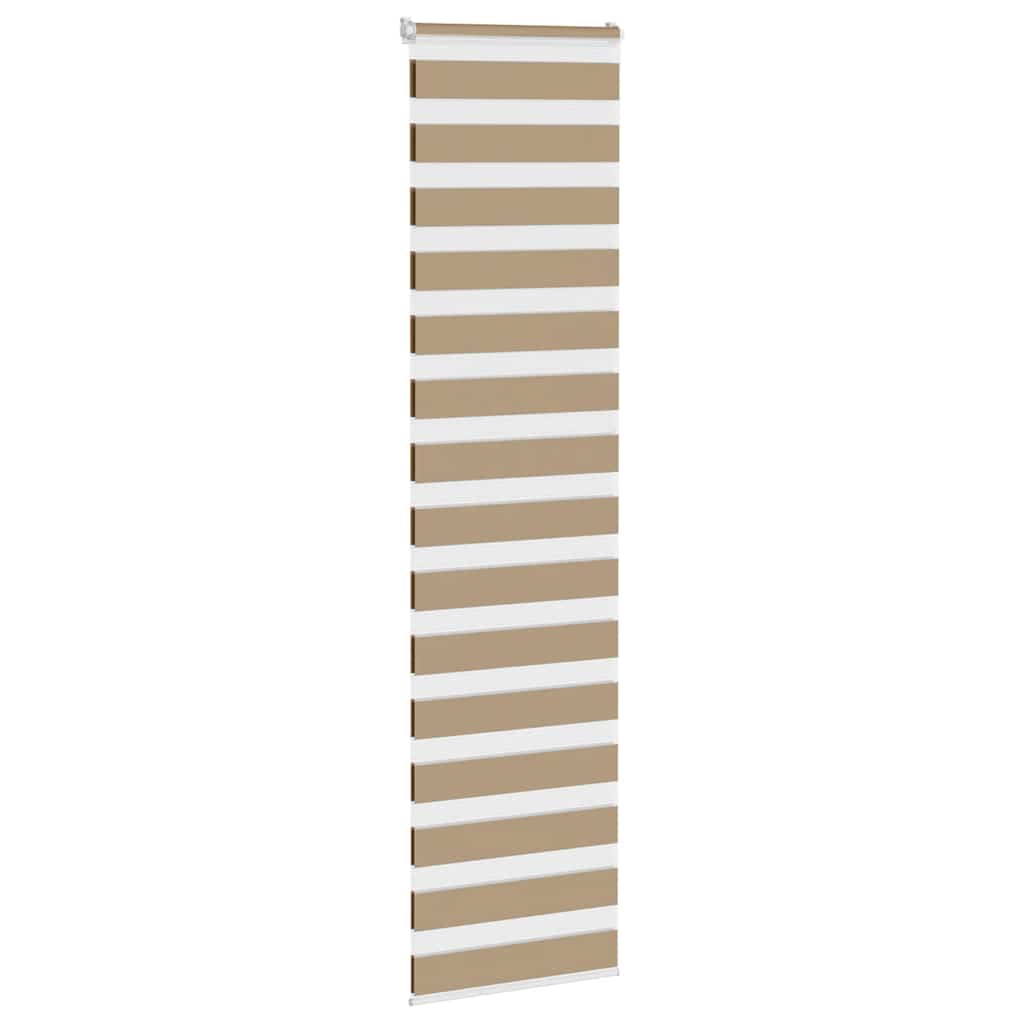 VidaXL zebragardin 55x200 cm stofbredde 50,9 cm polyester sandbrun