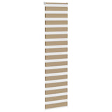 VidaXL zebragardin 55x200 cm stofbredde 50,9 cm polyester sandbrun