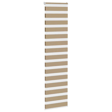 VidaXL zebragardin 55x200 cm stofbredde 50,9 cm polyester sandbrun
