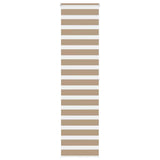 VidaXL zebragardin 60x200 cm stofbredde 55,9 cm polyester sandbrun