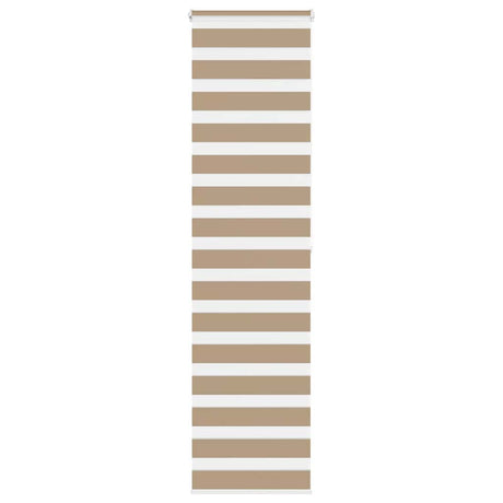 VidaXL zebragardin 60x200 cm stofbredde 55,9 cm polyester sandbrun