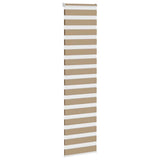 VidaXL zebragardin 60x200 cm stofbredde 55,9 cm polyester sandbrun